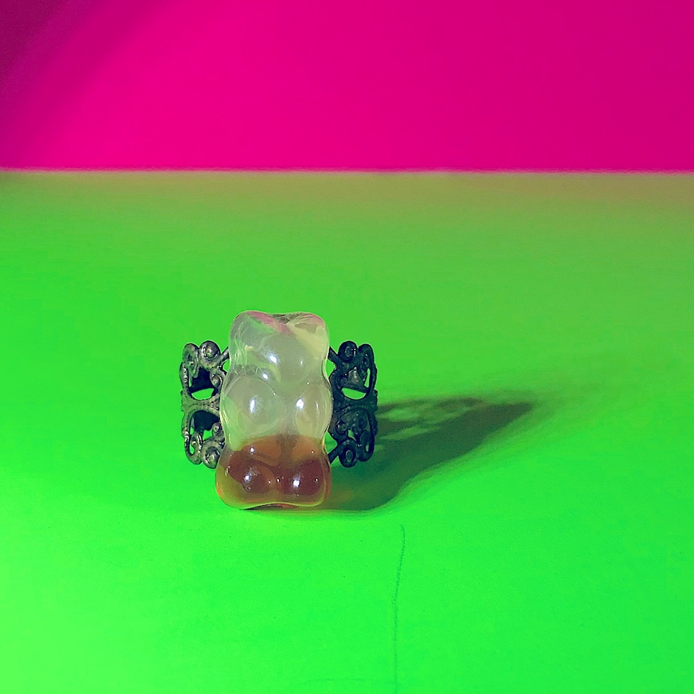 Gummy Bear Root Bear Cola Ultra Cute Handmade Ring Cuff